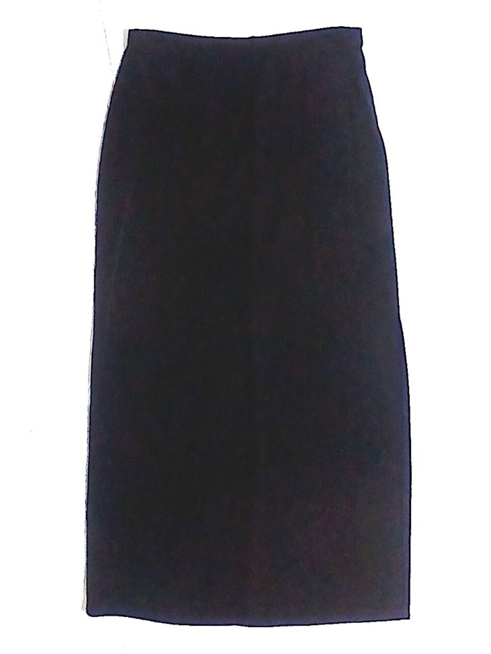 GAP Black Maxi Skirt Women’s Small Side Slit Pull On Stretch Rayon Blend 35”